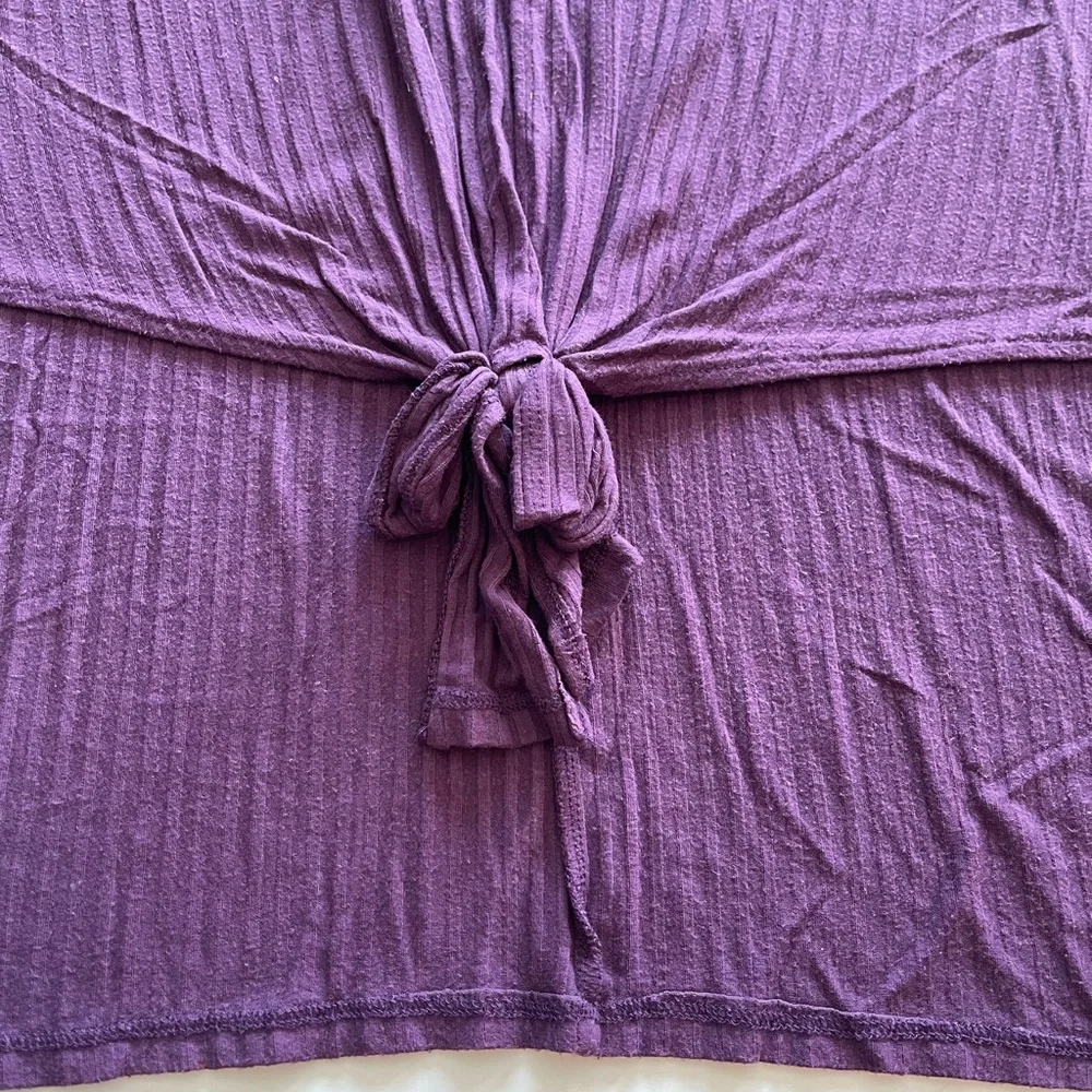 Time and Tru Purple Knot Tunic Top